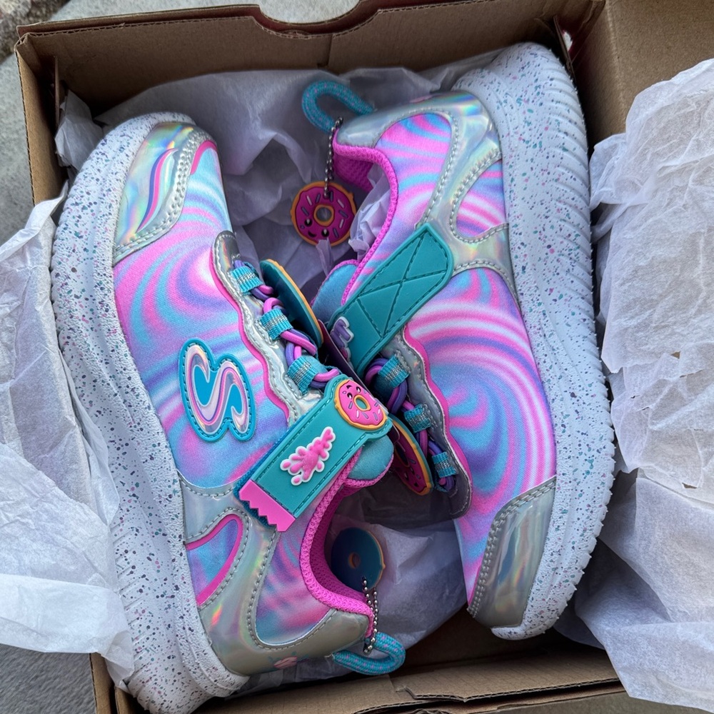 Brand New Skechers Sweet Kicks Kids' Sneakers - Pink and Blue